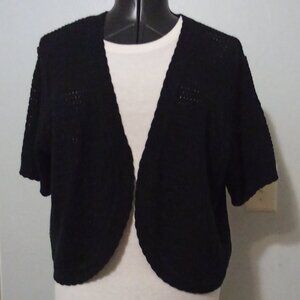 Vicki Wayne Short Sleeve shrug, Color Black, Size 2X